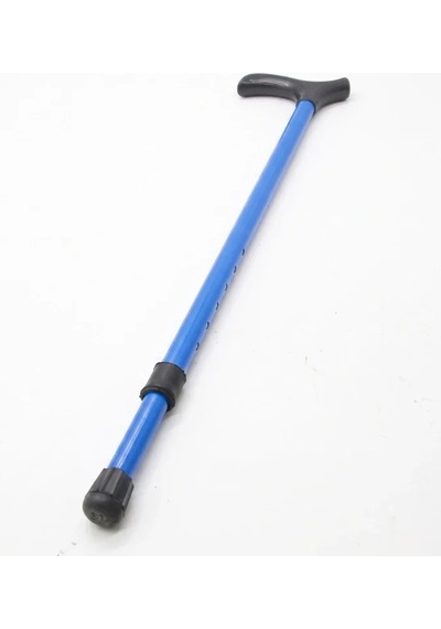 Lb Ayarlanabilir Metal Pimli Baston - Ergonomik Saplı - Yürüyüş Desteği Çok Renkli