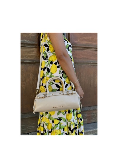Just Polo Kadın Gold Detaylı Silindir Tasarım El Ve Omuz Çantası Shoulder Bag Ebat : 27 X 13 Cm Kum
