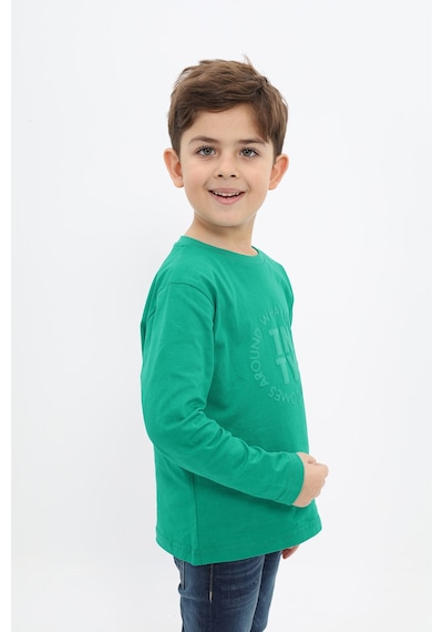 Toontoy Kids Toontoy Erkek Çocuk Baskılı Tişört Koyu Yeşil