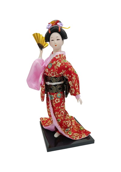 Japon Kimonolu Geyşa Bebek Kabuki Biblo 30 Cm No.23 Anime