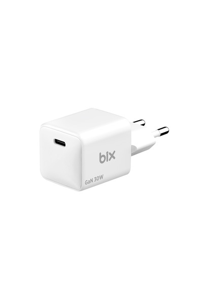 Bix Bx1p32g Gan Teknolojili Apple iPhone & Android Uyumlu 30w Type-c Pd Hızlı Şarj Cihazı Beyaz