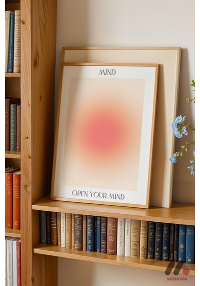 Open Your Mind Aura, Ahşap Çerçeveli Duvar Tablosu - Kişiye Özel Hediye