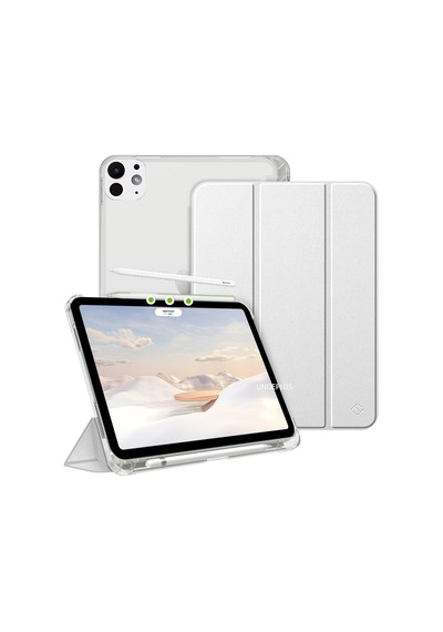 Apple iPad Uyumlu Pro 11 3./4. M2 İle Uyumlu Kılıf Cover Kalem Bölmeli Pc Case 2020-2022 Gri Sku: Zeusb0dy6vtpws Arka Kapak