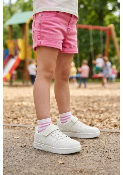 Fort Cool Foor Rahat Esnek Sneaker Kız Çocuk Spor Ayakkabı Beyaz