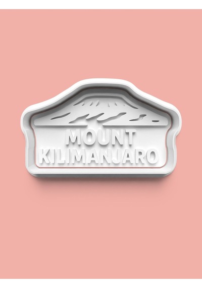 Kilimanjaro Dağ Figürü Kurabiye Kalıbı Ve Şeker Hamuru Kalıbı