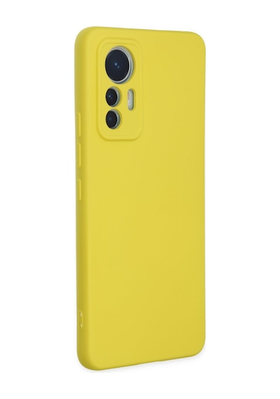 Xiaomi Mi 12 Lite Uyumlu Kılıf Nano İçi Kadife Silikon - Sarı