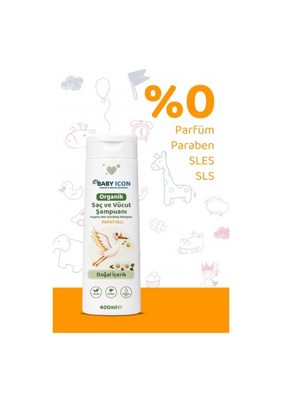 Baby İcon Doğal Vegan Papatyalı Saç Ve Vücut Şampuanı 400 Ml
