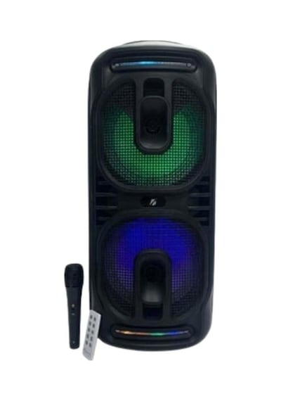 Kts-1819 Siyah Bluetooth Hoparlör Rgb Led, Dahili Mikrofon, Kumandalı Speaker-1325