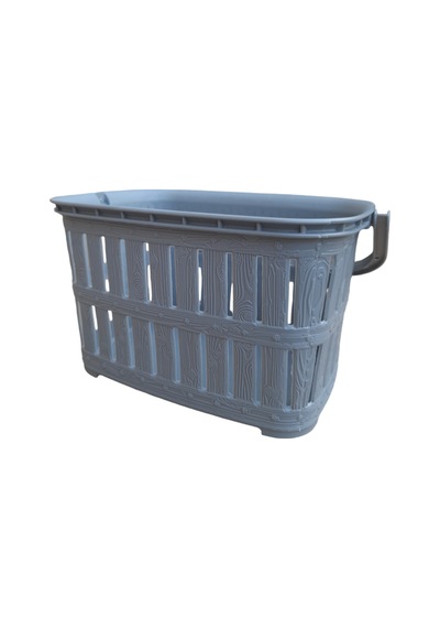 Tuffex Mandal Sepeti Bambu Desen Plastik Gri Diğer