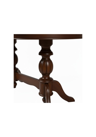 Lindon Çift Baba Ayaklı Açılır Masif Ahşap Oval Yemek Masası 100x170 Ceviz Lindon Çift Baba Ayaklı Açılır Masif Ahşap Oval Yemek Masası 100x170 Ceviz