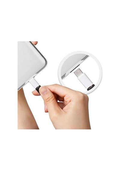 Micro Usb To Type-c Dönüştürücü Adaptör - Eski Android Kablolarını Yeni Nesil Type-c Girişli Telefon Ve Tabletler İçin Şarj Ve Veri Aktarım Aparatına Çevirici