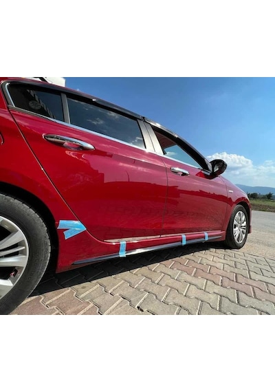 Fiat Egea Çıkıntılı Yan Marşpiyel Seti Plastik 2 Adet Mat Siyah 2015 2016 2017 2018 2019 2020 2021 Karlık+ek+bodykit