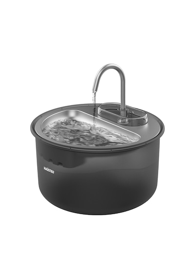 Haustier Wf009ls Siyah , Çelik Üst Tabla , 3.5lt Geniş Bpa İçermez Hazne, Otomatik Kedi Su Sebili,kedi Su Çeşmesi, Su Pınarı