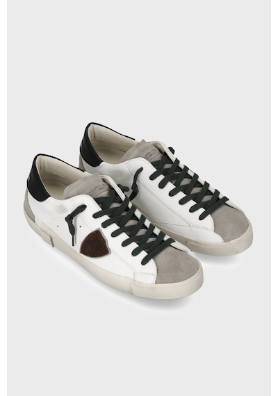 Philippe Model Deri Logolu Sneaker Ayakkabı Erkek Ayakkabı Prluwx55 Beyaz-siyah