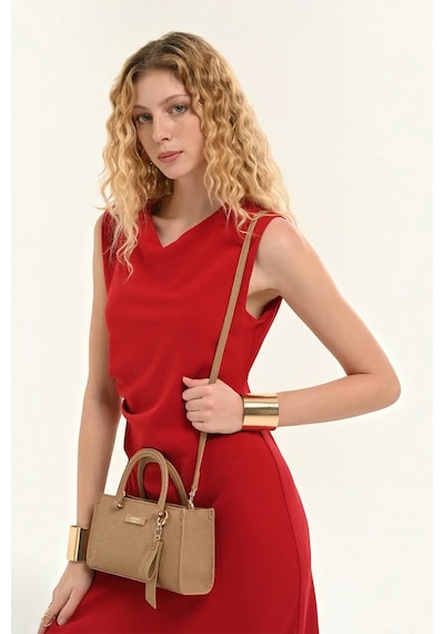 Pierre Cardin Logo Detaylı Kadın El Çantası 05pc26y010101-p Camel
