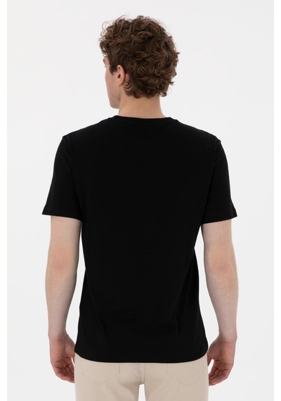 U.S. Polo Assn. Us. Polo Assn. Erkek Tişört 50300382-vr046 SIYAH