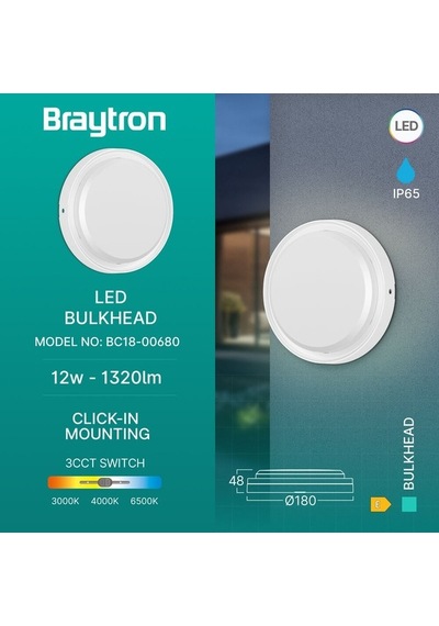 Modern Mimari Için Su Geçirmez Ovaltasarım: 12w 3 Renkli Led Aplik Beyaz
