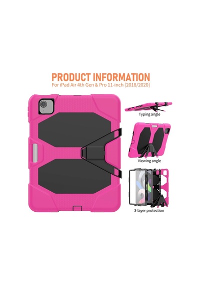 Newface İpad Uyumlu Pro 11 2020 Kılıf Griffin Tablet Kapak Semeglbl - 83 - Pembe