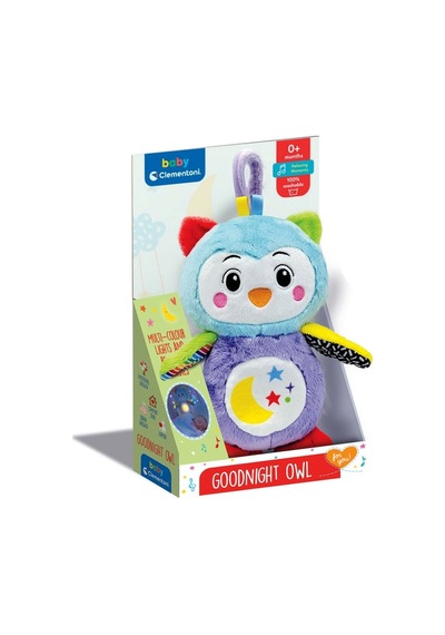 Baby Clementoni Işıklı Müzikli Peluş Baykuş Goodnight Owl Karışık Çok Renkli