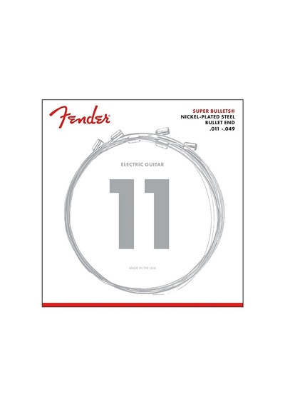 Fender 0733250408 Super Bullet Nickel Plated Steel Elektro Gitar