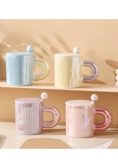 Pastel Tonlu Seramik Kupa Diğer