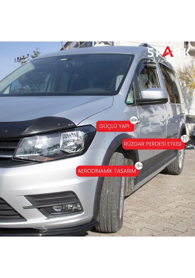 Volkswagen Caddy 2015-2020 Yıl Aralığı Uyumlu Kısa Şase Sol Sürgü Dodik Seti 12 Parça Siyah