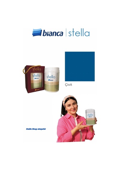 Stella Su Bazlı Saf Akrilik Boya 500ml - Çivit