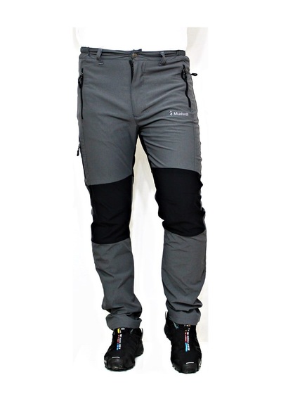 Mudwill 660105 Elastic Erkek Outdoor Pantolon-gri-siyah Çok Renkli