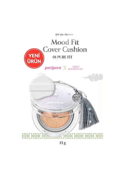 Perıpera Mood Fit Cover Cushion Spf50+pa++++ 01 Pure Fit