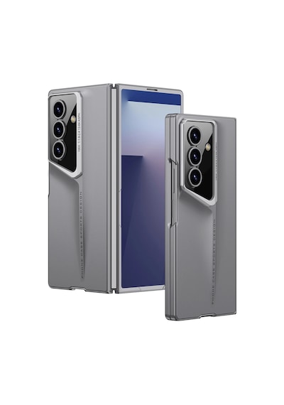 Samsung Galaxy Uyumlu Z Fold 7 Kılıf Ultra İnce Kamera Korumalı Sert Rubber Zore Procase Kapak Çok Renkli