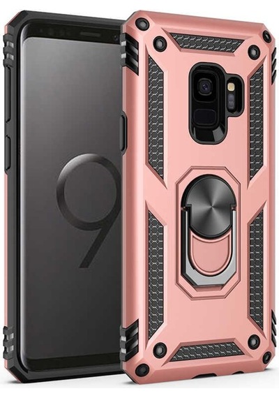 Galaxy S9 Kilif Zore Vega Yüzüklü Standli Zirh Kilif 556702054