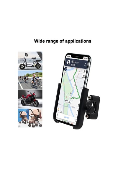 Powertec Gidon Bağlantılı Alüminyum Gövdeli Motosiklet-bisiklet Telefon Tutucu
