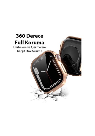 Dux Ducis Hamo Series Apple Watch Uyumlu 45mm İçin Hard Pc Full Koruma Sert Armor Zırh Kılıf- 5775