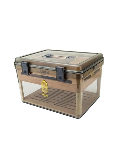 Lubinski Plexi -sedir Şeffaf Puro Kutusu Humidor 100s Lb-019