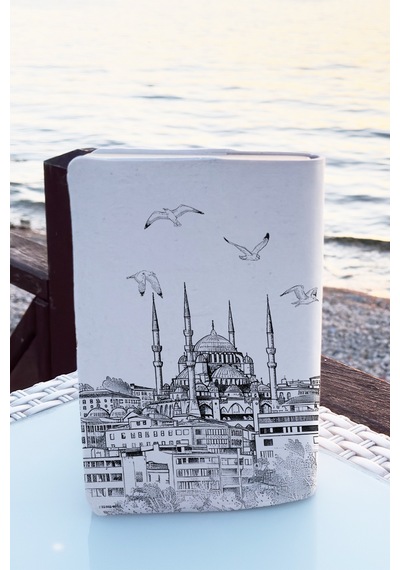 Kitap Kılıfı Ve Metal Kitap Ayracı Seti Sana Dün Bir Tepeden Baktım Aziz İstanbul