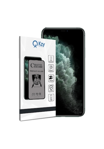 Apple Uyumlu   iPhone 11 Pro Max ile Tam Kaplayan Mat Seramik Nano Esnek Hayalet Ekran Koruyucu