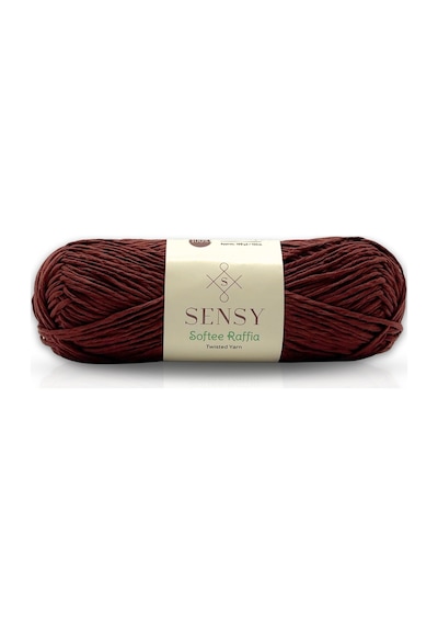 Premium Softee Raffia Yumuşak Rafya İpi Kağıt İpi El Örgü İpi Hobi İpi Supla İp Çanta İpi Koyu Bakır