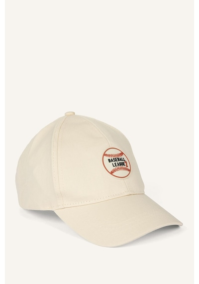 Defacto Spor Baskılı Nakış Pamuklu Cap Şapka Erkek Çocuk I0738a826wngr100 Gri-gr100