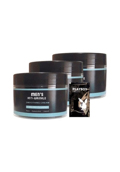Süper Men's 3lü Snmp20328 Smoothing Cream 100 Ml Antiwrinkle Erkek Yüz Cilt Kremi + Yanında Jel