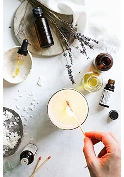 Miebox Make İt Easier Mum Kitleri - Aromaterapi Mum Yapım Seti - Kendin Yap Mum Malzemeleri Aromaterapi Parafin Mum Kiti, Dıy Candle Making Kit 000 Açık Krem