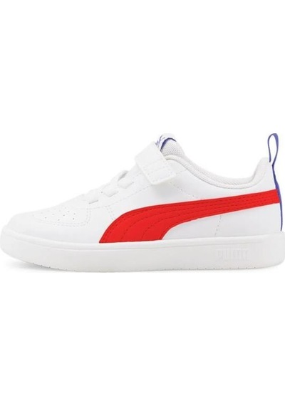 Puma 38583605 Rickie Ac+ Ps Whıte Red Dazzling Blue Çocuk Sneaker 001