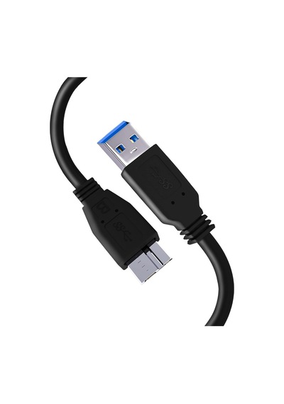 Western Digital Wd/seagate/elements/toshiba/my Passport/samsung Galaxy S5 M3 1tb/hitachi/xbox/ps4 İçin Taşınabilir Sabit Disk İçin Usb 3.0 A - Micro B Harici Sabit Sürücü Kablosu - Siyah 50cm