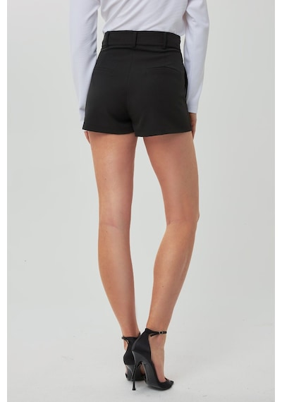 Hiccup Regular Fit Mini Şort Siyah
