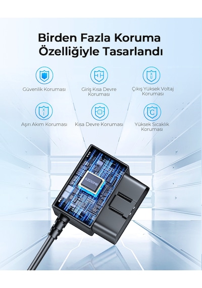 Obd Hardwire Kit Type-c Port Park Modu Destekli, 12v-24v Araç Güç Adaptörü M300, M550, M660, V600