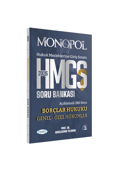 Hmgs Borçlar Hukuku Genel Özel Hükümler Soru Bankası 3. Baskı Monopol Yayınları