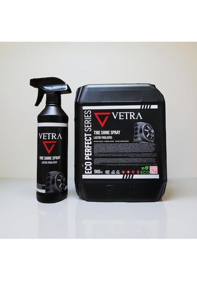 Vetra Araç Bakım Ultra Parlak Islak Görünümlü Lastik Parlatıcı 5kg+500ml