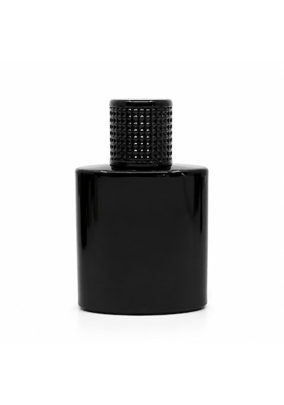 20 Adet Boş Cam Parfüm Şişe, 50 Ml, Özel Siyah Elips Model-fspb-50