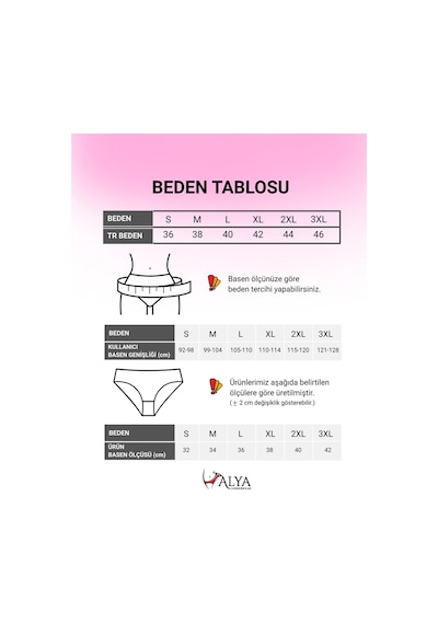 Alya Underwear Kadın Pamuklu Hipster - Slip Külot 5 Farklı Renk 1 Pakette Multicolor-p25