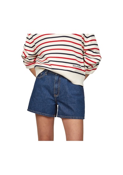 Tommy Hilfiger Dnm Mını Short Hw Ace Kadın Mavi Şort - Ww0ww44385 Tommy Hilfiger Dnm Mını Short Hw Ace Kadın Mavi Şort - Ww0ww44385