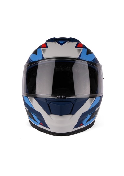 Vento Premium Çene Açılır Kask Güneş Vizörlü Mat Mavi Gri Ece 22.06 Sertifikalı Mavi Mavi